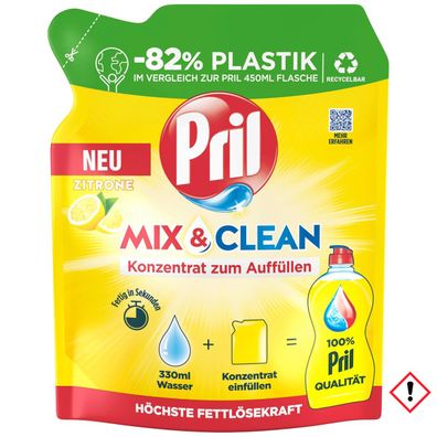 Pril Mix Clean Zitrone Konzentrat zum Auffüllen 120ml