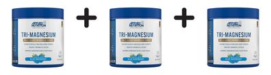 3 x Applied Nutrition Tri-Magnesium (200g) Blue Raspberry