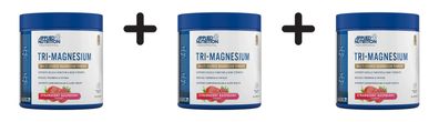 3 x Applied Nutrition Tri-Magnesium (200g) Strawberry Raspberry