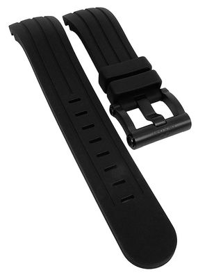 TW STEEL Herren Uhrenarmband 22mm | Silikon schwarz TWB151 TW-128