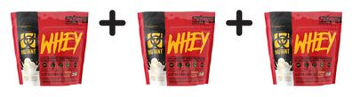 3 x Mutant Mutant Whey (5lbs) Vanilla Ice Cream