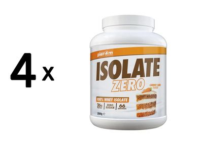 4 x Per4m Whey Isolate Zero (2000g) Carrot Cake