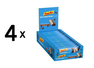 4 x Powerbar Protein Plus Bar 52% (20x50g) Chocolate Nuts