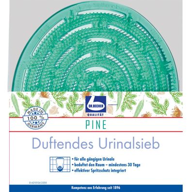 Dr. Becher Becher Duftendes Urinalsieb Green Pin 1 Stück