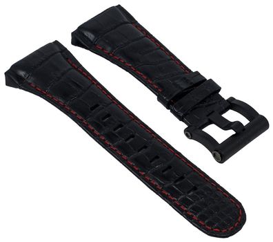 TW STEEL | Uhrenarmband Leder schwarz für CEO Tech Ø 48mm 28664