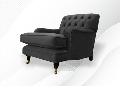 Schwarz Design Hotel Lounge Club Sessel Polster Stühle Wohnzimmer Moderne Möbel