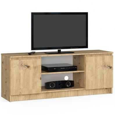 TV Schrank AKORD 140 cm Eiche Artisan B140 x H55 x T40 cm