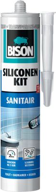 Super Silicone Sanitär Grau Tube 300 ml Bison