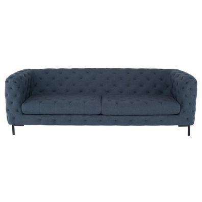 Chesterfield Sofa Couch Polster Stoff Leder Couchen Textil Garnitur 3 Sitzers