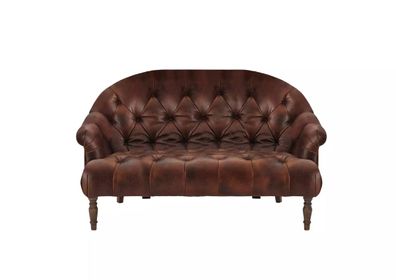 Chesterfield Sofa Couch Polster Stoff Leder Couchen Polster Garnitur 2 Sitzers
