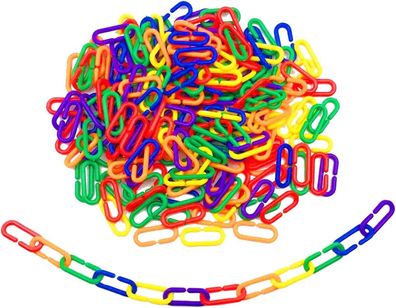 200 Stéck Hakenkette Kinder Lernspielzeug Kleines Haustier Ratte Papagei