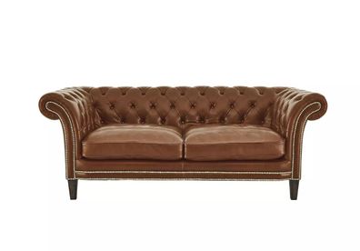 Chesterfield Sofa Couch Polster Stoff Leder Couchen Polster Garnitur 3 Sitzers