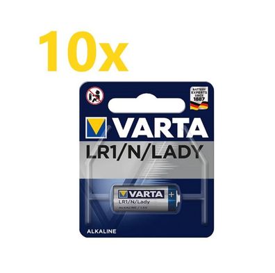 10x Varta Professional Electronics 4001 Lady Batterie 1er Blister