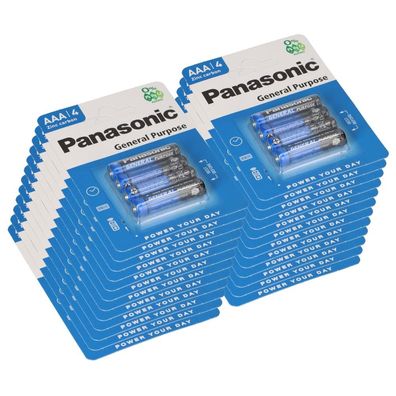 Panasonic AAA Genereal Purpose 1,5V Batterie 96 Stück