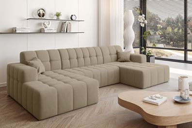 Ecksofa Nimes in U-Form, stoff Portland Beige