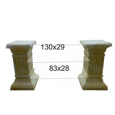 RTV Regal Säulen Säulen Skulpturen 130x29cm Statuen TV Wohnzimmer Regale Neu