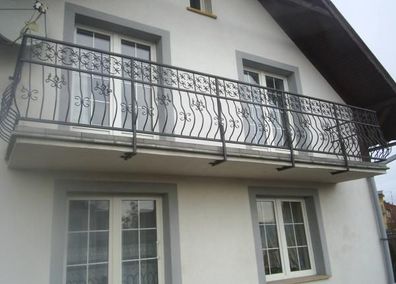 Schmiedeeisen Zaun Geländer Balkon Fall Schutz Treppen Balkone Handarbeit M131