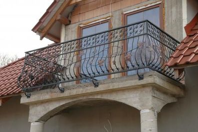 Schmiedeeisen Zaun Geländer Balkon Fall Schutz Treppen Balkone Handarbeit M128