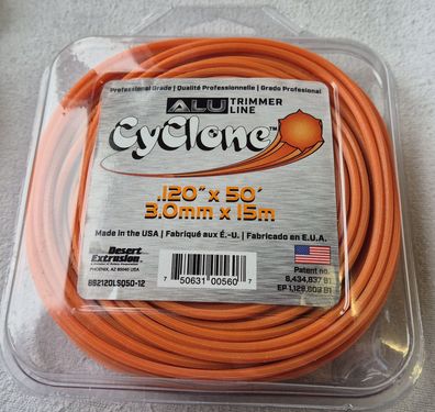 Nylon Sternfaden 3,0mm x 15m orange