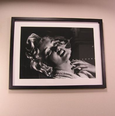 Marilyn Monroe Bild mit schwarzem Rahmen Kunstdruck