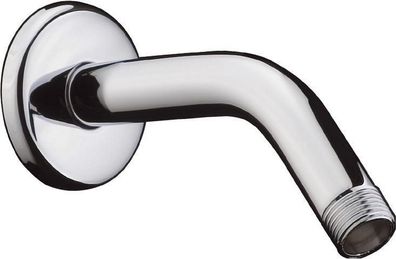 Hansgrohe Brausearm ohne Kugelgelenk, 1/2", 128 mm Ausladung, 45°, verchromt