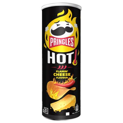 Pringles FLAME Hot Cheese and Chili Flavour Stapelchips 160g