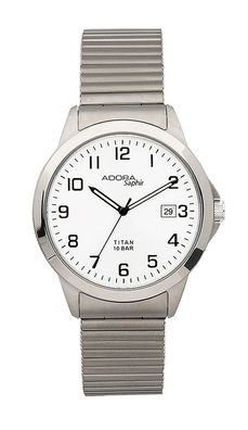 Adora Saphir Titan Armbanduhr HSU Analog Ø 37mm Titanuhr 10 BAR Quarz