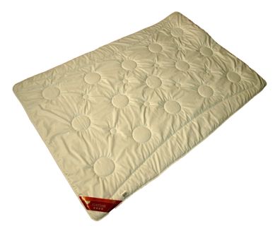 Merino Schafwolle Sommer Steppbett Bettdecke Extra-Leicht 155x220 cm, 625g