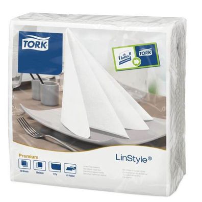 12x TORK 478711 Servietten LinStyle® Premium weiß