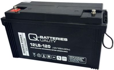 Q-Batteries 12LS-120 / 12V - 128Ah Blei Akku Standard-Typ AGM 10 Jahres Typ