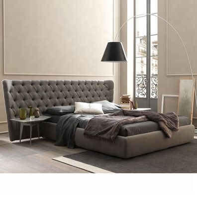 Chesterfield Designer Bett Schlafzimmer Textil Leder Polster 140/160/180/200 cm