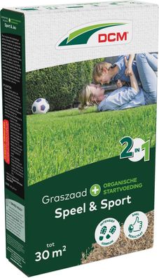 Grassamen 2 in 1 Spiel & Sport 30 M2 (0,6 kg) Dcm