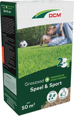 Grassamen 2 in 1 Spiel & Sport 50 M2 (1 kg) Dcm