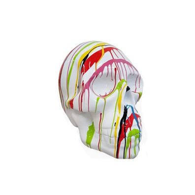 Scull Abstrakter Schädel Totenkopf Figur 66cm XXL Figuren Skulptur Rübe Statue