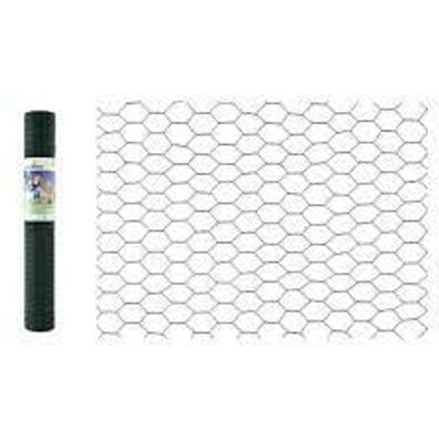 Sechseck plattiert 25x1,0mm x 100cm x 2,5m ral 6005 grün Giardino