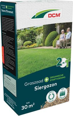 Grassamen 2 in 1 Zierrasen 30 M2 (0,6 kg) Dcm