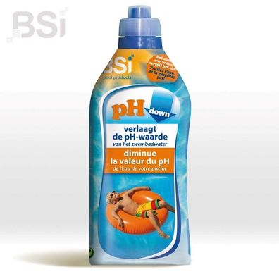 Ph down liquid 1 Liter Poolpflege Bsi