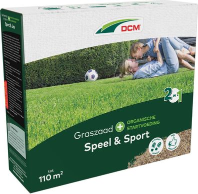 Grassamen 2 in 1 Spiel & Sport 110 M2 (2,2 kg) Dcm