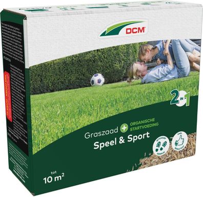 Grassamen 2 in 1 Spiel & Sport 10 M2 (0,2 kg) Dcm