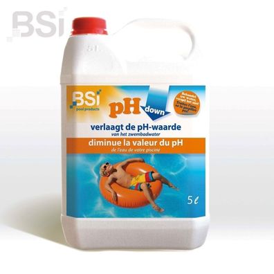 Ph down liquid 5 Liter Poolpflege Bsi