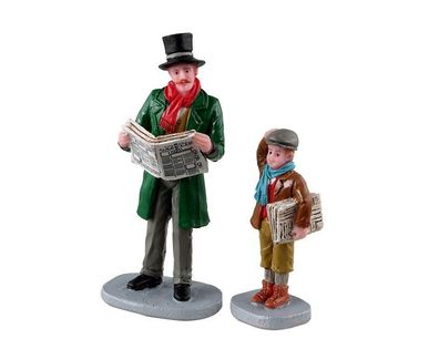 Merry Newsboy 2er Set Weihnachtsfigur LEMAX