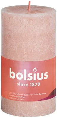 Rustic Shine Blockkerze 100/50 Misty Pink Bolsius