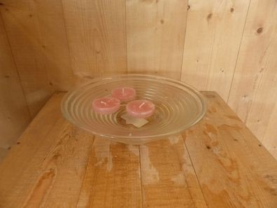 Schwimmkerzen 3 Stück Geschenkset rosa in Glas runde niedrige Schale Warentuin mix