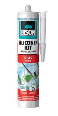 Silikondichtstoff Glas Transparent Kartusche 300 ml Bison