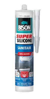 Super Silicone Sanitär Weiss Tube 300 ml Bison