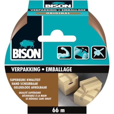 Verpackungsband Original Rolle 66 m x 50 mm Bison