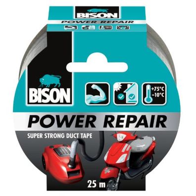 Power Repair Grau Rolle 25 m Bison