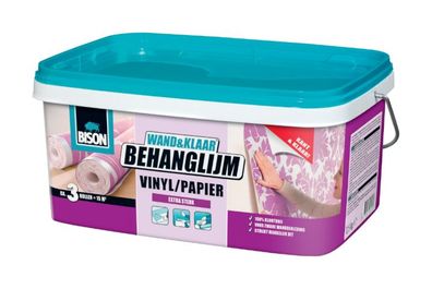 Wall & Ready Tapetenkleber Vinyl/Papier Eimer 2,5 kg Bison