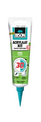 Acryl Dichtstoff Quick 30 Minuten Weiße Tube 150 ml Bison