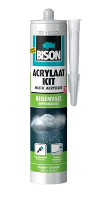 Acryl Dichtstoff Rainproof Weiß Tube 300 ml Bison